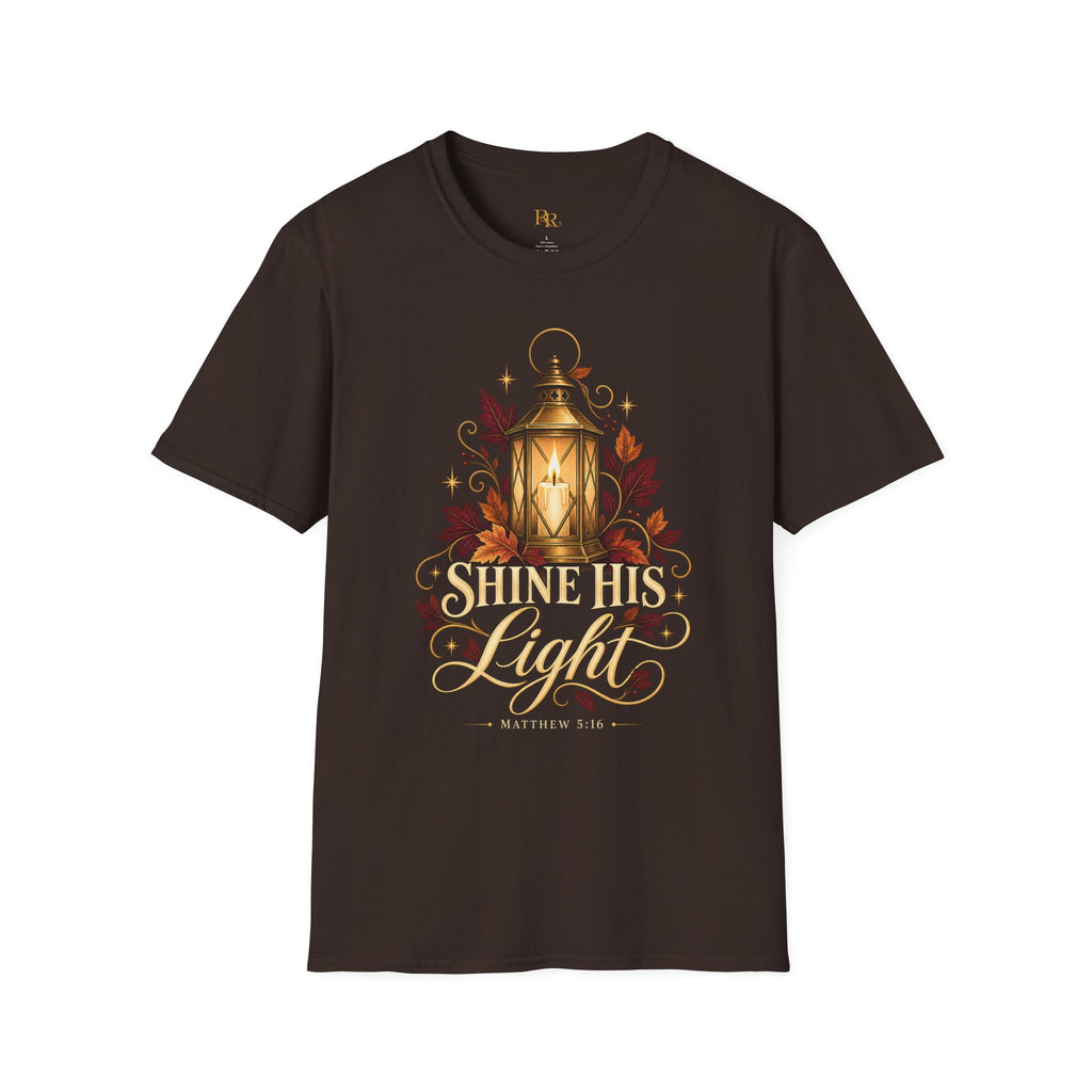 Shine His Light Christian Fall T-Shirt | Matthew 5:16