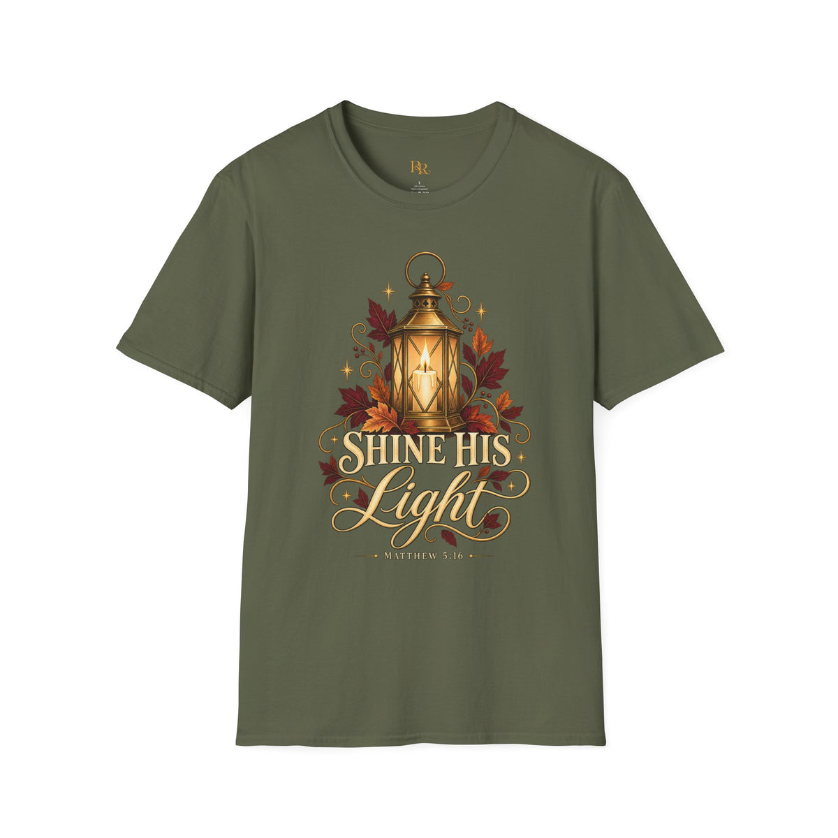 Shine His Light Christian Fall T-Shirt | Matthew 5:16