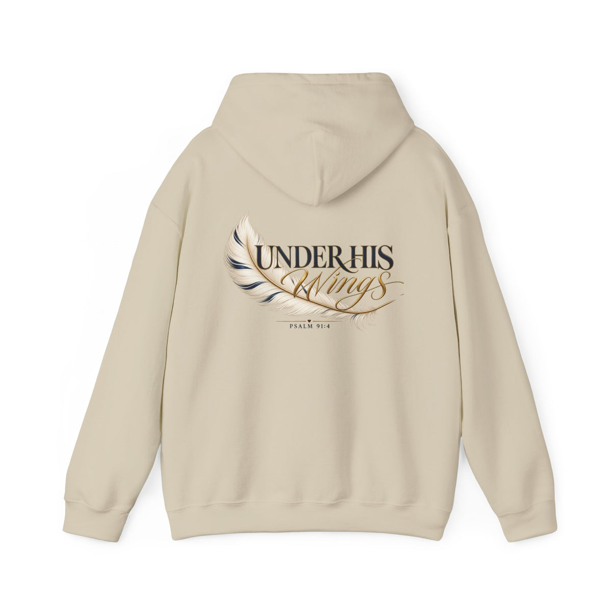 Under His Wings Psalm 91:4 Christian Hoodie