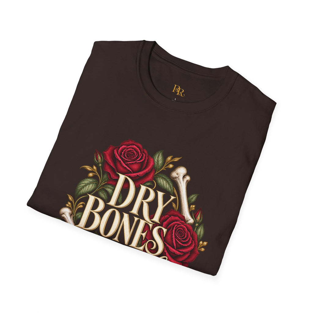 Dry Bones Come Alive Ezekiel 37:5 Rose Graphic T-Shirt