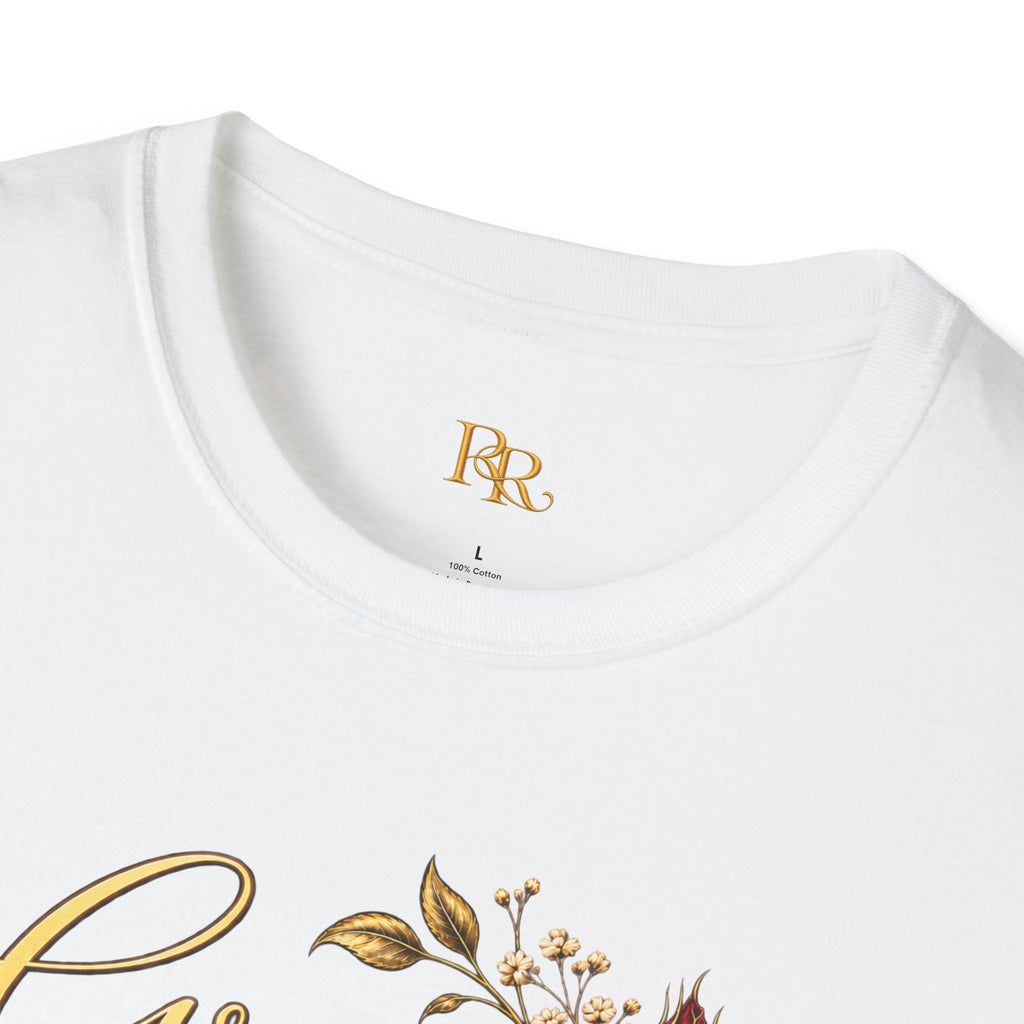 Grace Made Me Gentle, God Made Me Bold Rose Graphic T-Shirt