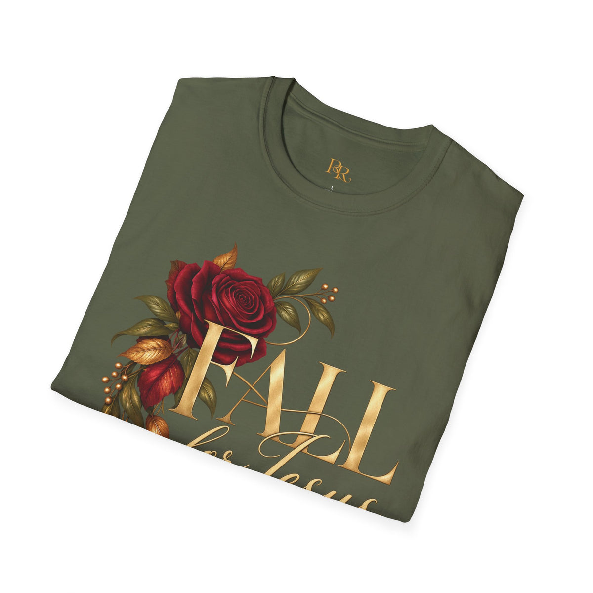 Fall for Jesus He’ll Never Leave Christian Fall T-Shirt