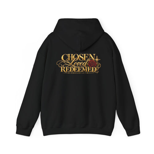 Chosen, Loved & Redeemed Floral Hoodie
